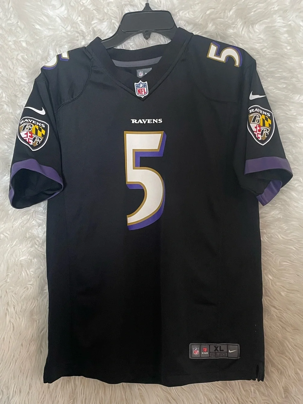 Baltimore Ravens Joe Flacco #5 Nike On Field Youth Unisex Football Jersey. XL